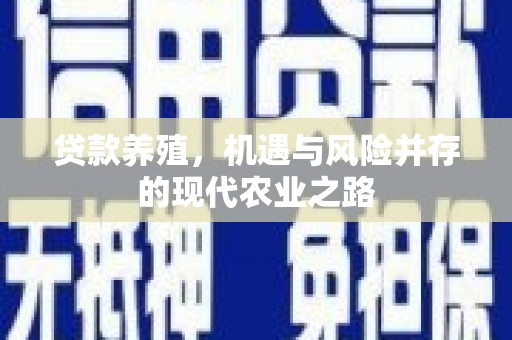 鲅鱼圈贷款养殖，机遇与风险并存的现代农业之路