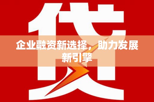鲅鱼圈企业融资新选择，助力发展新引擎
