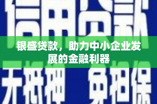 鲅鱼圈银盛贷款，助力中小企业发展的金融利器