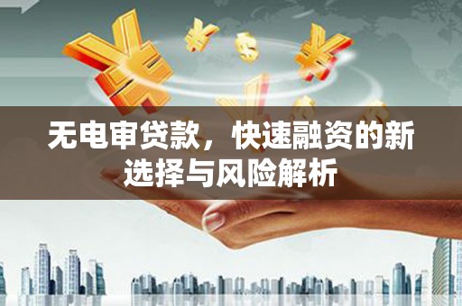 鲅鱼圈无电审贷款，快速融资的新选择与风险解析