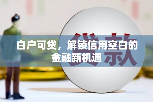 鲅鱼圈白户可贷，解锁信用空白的金融新机遇