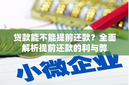 鲅鱼圈贷款能不能提前还款？全面解析提前还款的利与弊