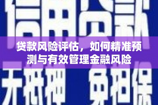 鲅鱼圈贷款风险评估，如何精准预测与有效管理金融风险