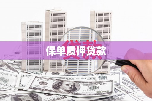 鲅鱼圈保单质押贷款