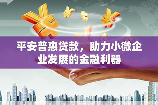 鲅鱼圈平安普惠贷款，助力小微企业发展的金融利器