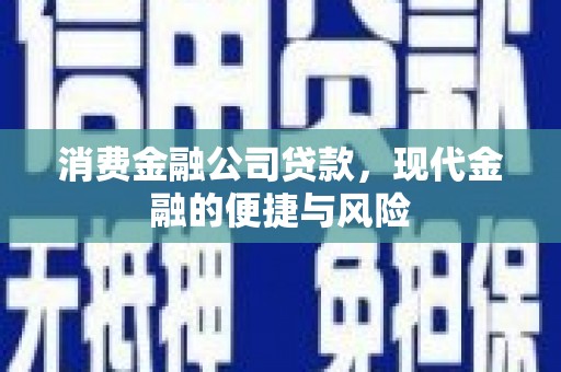 鲅鱼圈消费金融公司贷款，现代金融的便捷与风险