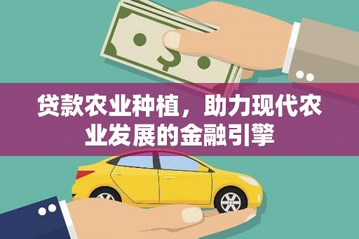 鲅鱼圈贷款农业种植，助力现代农业发展的金融引擎