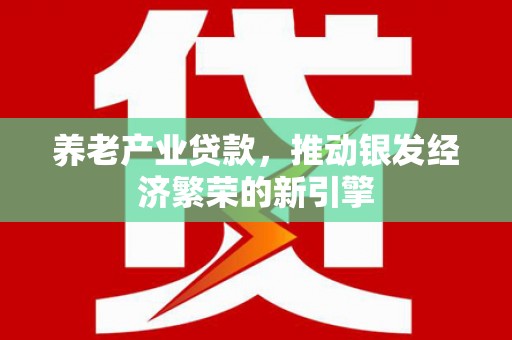 鲅鱼圈养老产业贷款，推动银发经济繁荣的新引擎