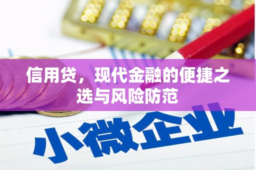 鲅鱼圈信用贷，现代金融的便捷之选与风险防范