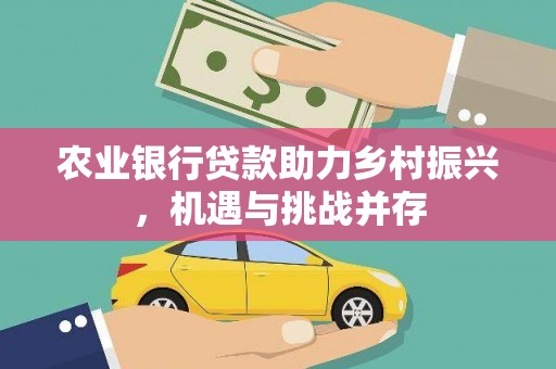 鲅鱼圈农业银行贷款助力乡村振兴，机遇与挑战并存
