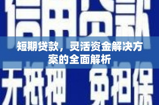 鲅鱼圈短期贷款，灵活资金解决方案的全面解析